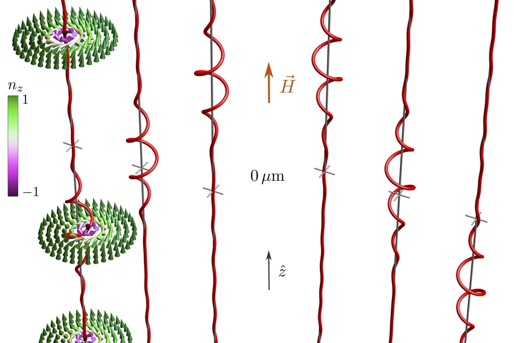 Solitary wave of a skyrmion string